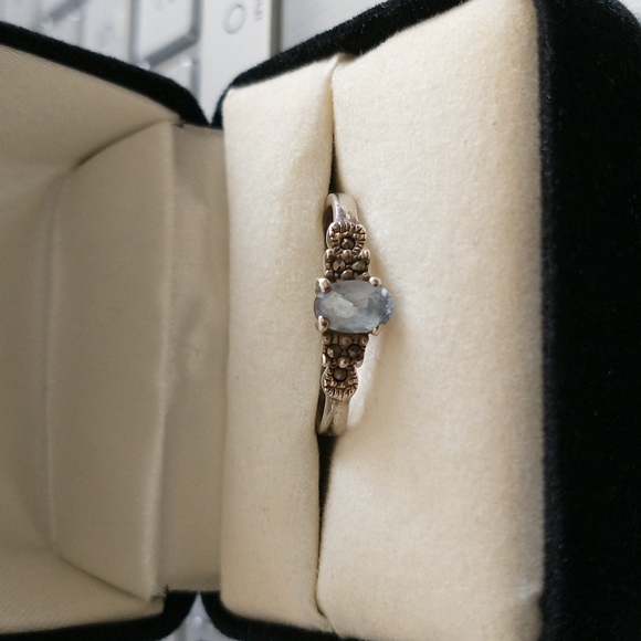 Natural Aquamarine Ring with Fine Detailing - Picture 6 of 10